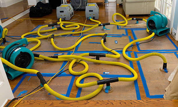 Professional Flood Damage Restoration technician working in Rockwell, NC